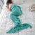 Hand Knitted Mermaid Tail Blanket