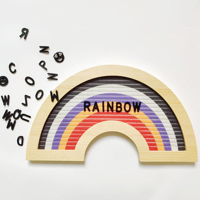 Rainbow Felt Message Board