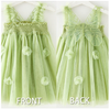 Girls Butterfly Dress With Poms
